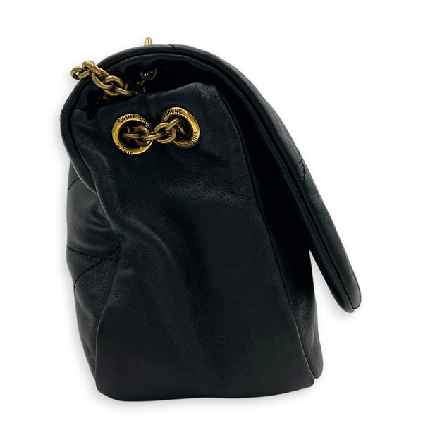 Jamie 4.3 Black Shoulder Bag in Lambskin, Gold hardware