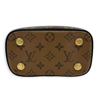 Vanity Top Handle Bag Brown in Monogram Coated Canvas, Gold hardware