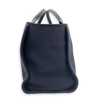 Deauville Tote Bag Black in Canvas, Gold hardware