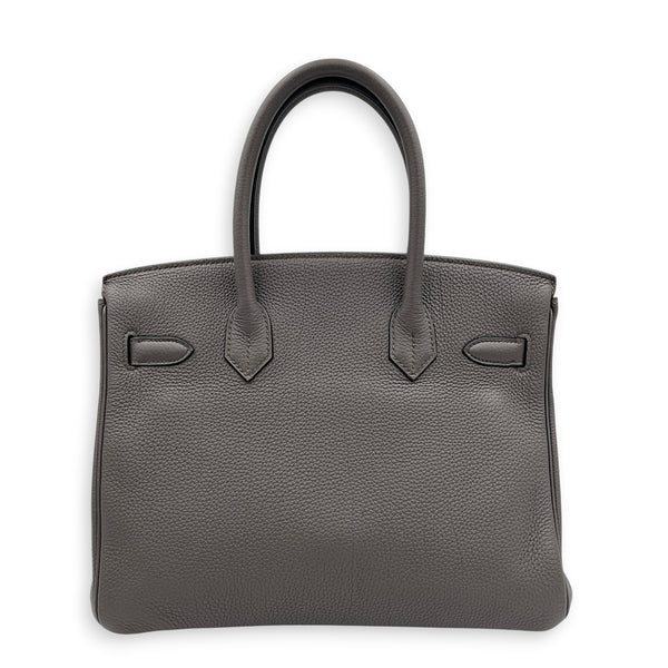 Birkin 30 Etain Top Handle Bag in Togo, Gold hardware
