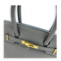 Birkin 30 Etain Top Handle Bag in Togo, Gold hardware