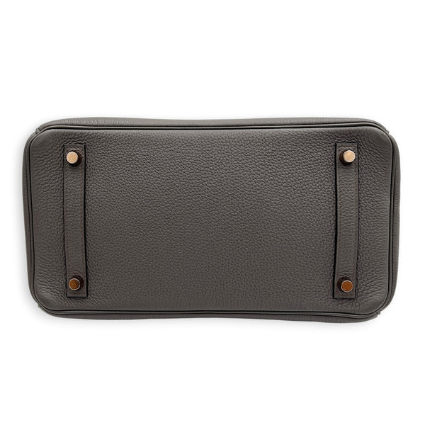 Birkin 30 Etain Top Handle Bag in Togo, Gold hardware