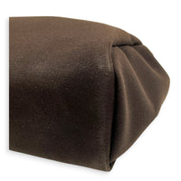Herbag 31 Ebene & Noir Top Handle Bag in Canvas, Palladium hardware