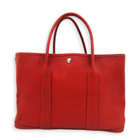Garden Party 36 Rouge Duchesse Top Handle Bag in Negonda, Palladium hardware