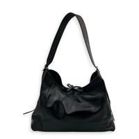 Carryall Vibe Shoulder Bag Black in Calfskin, Silver hardware