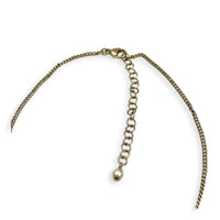 Mini Pearl Bag Gold Necklace in Metal, Gold hardware