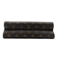 Victoire Shoulder Bag Brown in Coated Canvas, Gold hardware