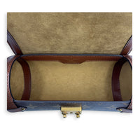 Papillon Trunk  Crossbody Bag Brown in Monogram Coated Canvas, Gold hardware