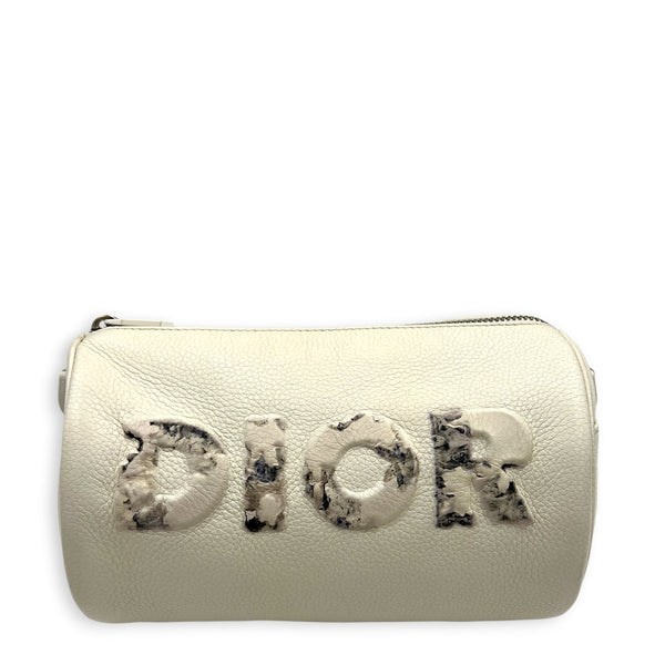 x Daniel Arsham Roller Shoulder Bag White in Calfskin, White hardware