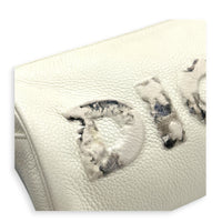 x Daniel Arsham Roller Shoulder Bag White in Calfskin, White hardware