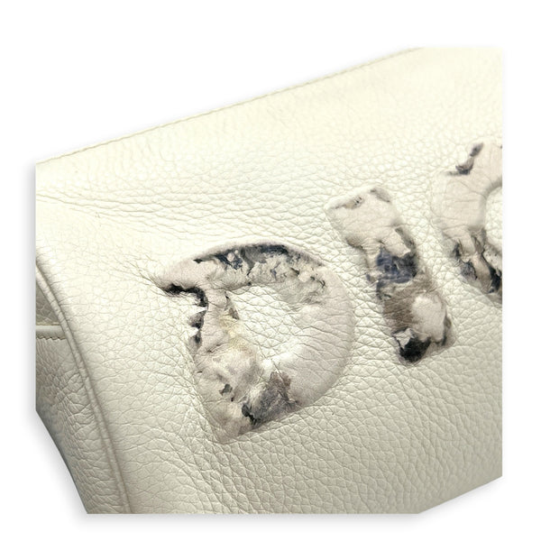x Daniel Arsham Roller Shoulder Bag White in Calfskin, White hardware