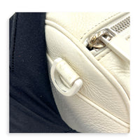 x Daniel Arsham Roller Shoulder Bag White in Calfskin, White hardware