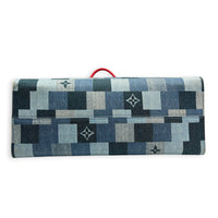 OnTheGo Top Handle Bag GM Blue in Denim, Gold hardware