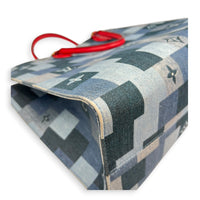 OnTheGo Top Handle Bag GM Blue in Denim, Gold hardware