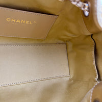 C25 Hobo Mini Gold Shoulder Bag in Caviar Leather, Gold hardware