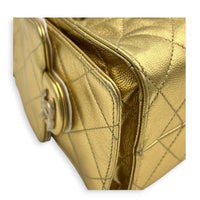 C25 Hobo Mini Gold Shoulder Bag in Caviar Leather, Gold hardware