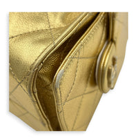C25 Hobo Mini Gold Shoulder Bag in Caviar Leather, Gold hardware