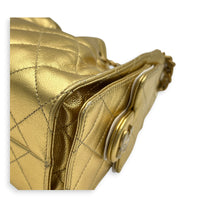 C25 Hobo Mini Gold Shoulder Bag in Caviar Leather, Gold hardware