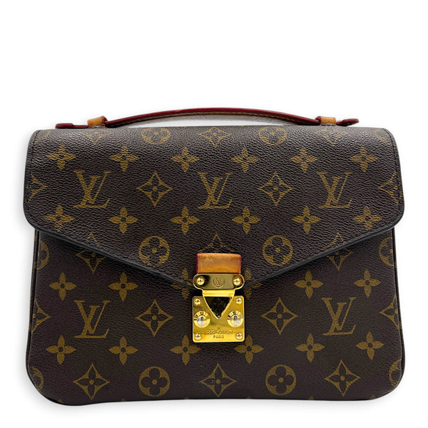 Metis Crossbody Bag Gold in Monogram Coated Canvas, Gold hardware