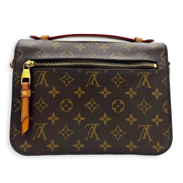 Metis Crossbody Bag Gold in Monogram Coated Canvas, Gold hardware