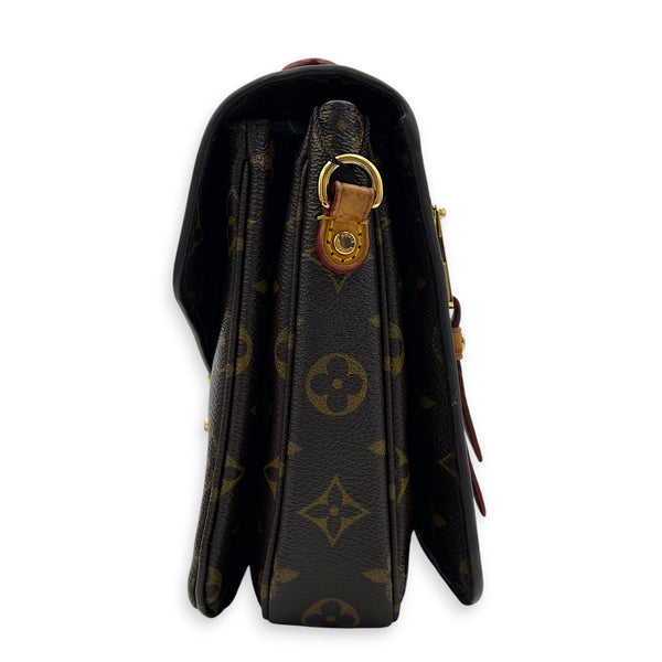 Metis Crossbody Bag Gold in Monogram Coated Canvas, Gold hardware