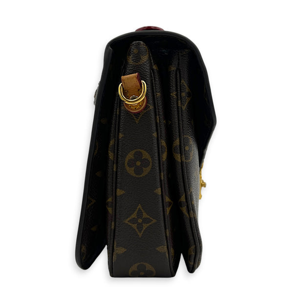 Metis Crossbody Bag Gold in Monogram Coated Canvas, Gold hardware
