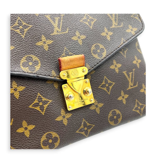 Metis Crossbody Bag Gold in Monogram Coated Canvas, Gold hardware