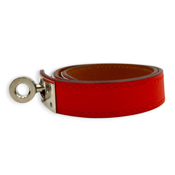 Kelly Double Tour XS Capucine Bracelet in Swift, Palladium hardware