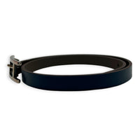 Behapi Double Tour Etain / Bleu De Prusse Bracelet in Swift, Palladium hardware
