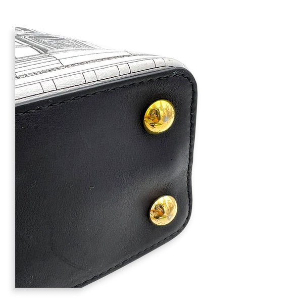 Capucines Multi-colour Top Handle Bag in Calfskin, Gold hardware