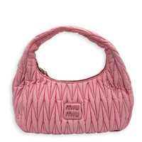 Wander Shoulder Bag Pink in Nylon, Gold hardware