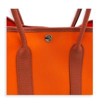 Garden Party 30 Orange Minium/ Sanguine Top Handle Bag in Canvas, Palladium hardware
