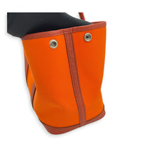 Garden Party 30 Orange Minium/ Sanguine Top Handle Bag in Canvas, Palladium hardware