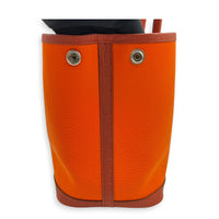 Garden Party 30 Orange Minium/ Sanguine Top Handle Bag in Canvas, Palladium hardware