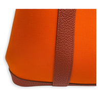 Garden Party 30 Orange Minium/ Sanguine Top Handle Bag in Canvas, Palladium hardware