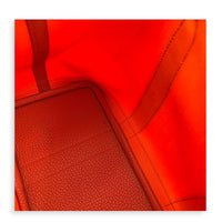 Garden Party 30 Orange Minium/ Sanguine Top Handle Bag in Canvas, Palladium hardware