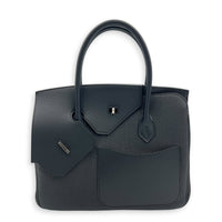 Birkin Desordre 30 Black Top Handle Bag in Togo/ Swift, Palladium hardware