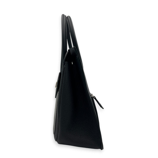 Birkin Desordre 30 Black Top Handle Bag in Togo/ Swift, Palladium hardware