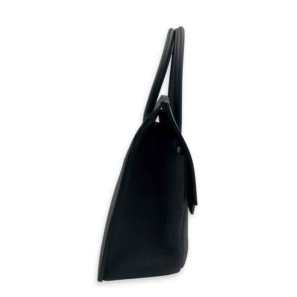 Birkin Desordre 30 Black Top Handle Bag in Togo/ Swift, Palladium hardware