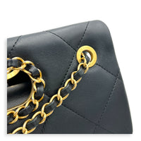 A Real Catch Black Crossbody Bag in Calfskin, Gold hardware
