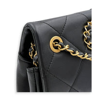 A Real Catch Black Crossbody Bag in Calfskin, Gold hardware