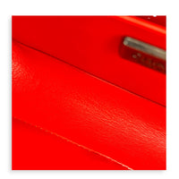 Boy Shoulder Bag Red in Stingray/ Calfskin, Brushed Silver hardware