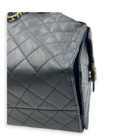 C25 Hobo Medium Black Shoulder Bag in Caviar Leather, Gold hardware