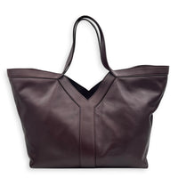 Y Tote Red Tote Bag in Calfskin, Gold hardware