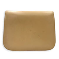 Box Crossbody Bag Beige in Box, Gold hardware