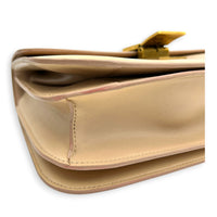 Box Crossbody Bag Beige in Box, Gold hardware