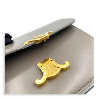 Triomphe Crossbody Bag Grey in Box, Gold hardware