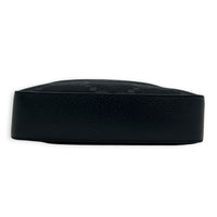Jumbo GG Black Crossbody Bag in Canvas, Silver hardware