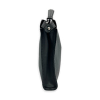 Peekaboo Grey Top Handle Bag in Calfskin, Silver hardware
