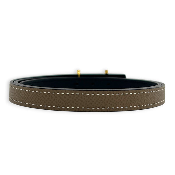 Ancre 70 Eutope Noir Belt in Epsom, Gold hardware